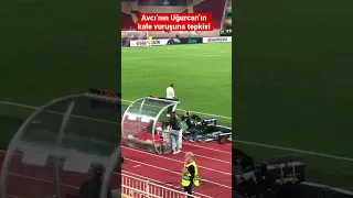 Avdullah Avci's reaction to Uğurcan's goal kick / Monaco-Trabzonspor