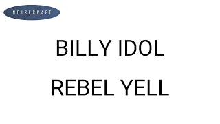 Billy Idol - Rebel Yell Drum Score