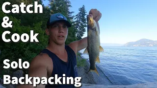 Catch & Cook Northern Pikeminnow| Lake Pend Oreille Solo Backpacking