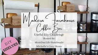 Modern Farmhouse Coffee Bar | Useful Diy Challenge