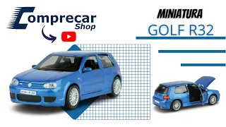 Miniatura Volkswagen Golf R32 Azul, Fabricante Maisto, Escala 1/24   - COMPRECARSHOP