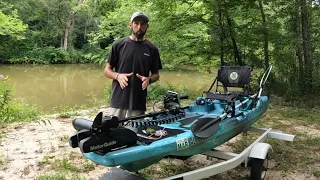 Installing a Motorguide XI3 bow mount trolling motor on the Perception Outlaw 11.5