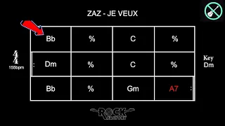 ZAZ - Je veux [GUITARLESS BACKING TRACK + CHORD PROGRESSION]