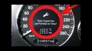 Solution error Main inspection performed on time? on Mercedes W211, W219, CLS / Emissions inspect