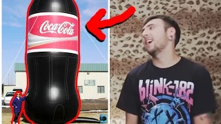 +100500 - 10 000 ЛИТРОВ КОКА-КОЛА + МЕНТОС / 10000 liters of Coca-Cola + Mentos