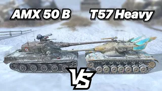 На ЗАБИВ#127 | ЛЕГЕНДАРНЫЕ БАРАБАННЫЕ ТЯЖИ | AMX 50 B vs T57 Heavy | После всех Ребалансов