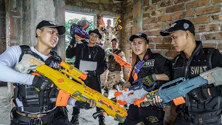 3T Nerf War : Freedom Warriors SEAL X Nerf Guns Fight Dangerous Criminals Dr Lee Crazy Steal Base