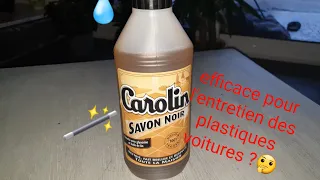 •Savon noir? Efficace pour nettoyer les plastiques de voiture ?🤔•