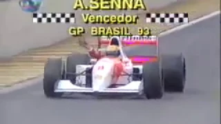 Senna Overtakes Brasilian Grand Prix 1993 (All Overtakes)