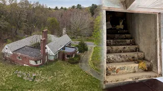 Inside an ABANDONED $1,500,000 Lakefront Mansion! - FOUND SECRET BASEMENT ENTRY!