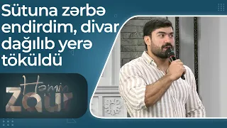 Pərviz Qasımov - Universitetdə sütuna zərbə endirdim, divar dağılıb yerə töküldü – Həmin Zaur