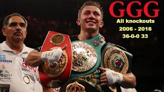 GGG Gennady Golovkin All knockouts 2006-2016