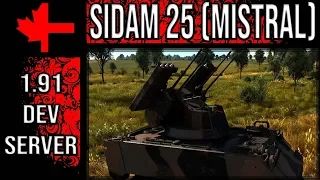 SIDAM 25 (Mistral) - Update 1.91 Dev Server - War Thunder