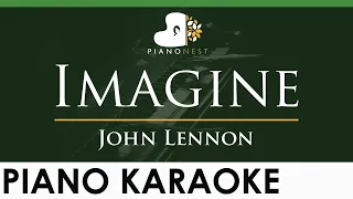 John Lennon - Imagine - LOWER Key (Piano Karaoke Instrumental)