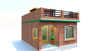 Village House Design || 15*20 House Plan || Single Story House Design