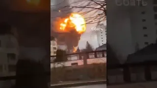 Huge explosions reported in Kyiv region  #Ukraine #UkraineRussia #UkraineInvasion