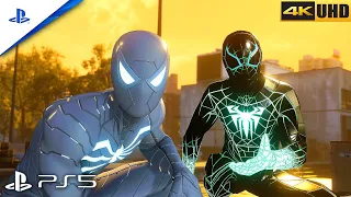 (PS5) Spider-Man 2 | Anti-Ock & Programmable Matter Suits | LIZARD CHASE SCENE | [4K HDR 60 FPS]