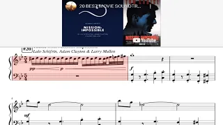 Top 20 Film Soundtracks Medley Piano Sheet Music