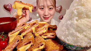 ASMR Spam Cheese Fries【Mukbang/ Eating Sounds】【English subtitles】