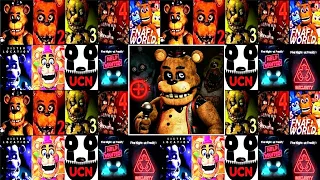 FNAF All JumpScares in 12 Minutes! FNAF 1 2 3 4, SL, FFPS, UCN, HW, COD, AR, SB, Plus (2014-2023)