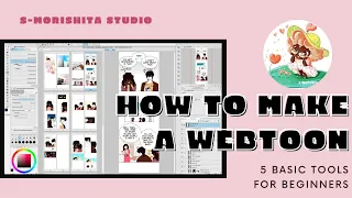 How to Make a Webtoon Beginner Guide: 5 Basic Tools I use in Clip Studio Paint