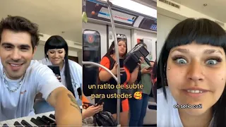 Fer Vázquez se cruzó con un TikTok de Flor Álvarez cantando en la calle una canción de Maria Becerra