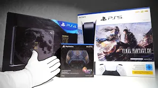 PS5 "FINAL FANTASY XVI" Console Unboxing! + DualSense + Collector's Edition