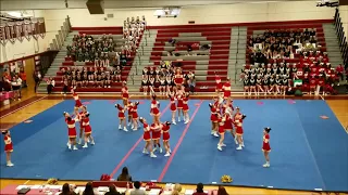 WOODLAND TAKES FIRST PLACE AT CLARKE CHEERLEADING COMPETION DECEMBER 9TH 2017