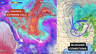 Wed 1/3/24 - Polar vortex shift dislodges arctic air | Blizzard in the Midwest  [Forecast Lab]