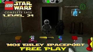 Lego Star Wars TCS: Ep 4 Chap 3 / Mos Eisley Spaceport FREE PLAY (All Collectibles) - HTG