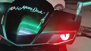 TVS NTORQ | tail light modification | indicator sticker