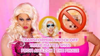 TRANSFORMING KNOCK OFF TRIXIE MATTEL WIGS FROM AMAZON | THE FINALE