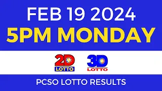 Lotto Result February 19 2024 5pm Swertres Ez2 PCSO