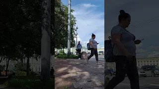 Walk around favorite places, Alexander Garden, St.Petersburg, 08/16/2021, 4K video quality