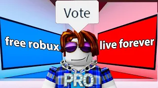 The Roblox Voting Experience
