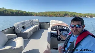 Boat Test Drive and Walk Through: 2021 Starcraft Marine EXS 1 Triple Pontoon with Bridge Marina