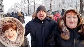 Продолжение 23.01.21, когда люди вышли ЗА свободу А. Навального. Жёсткие задержания челябинцев! ((