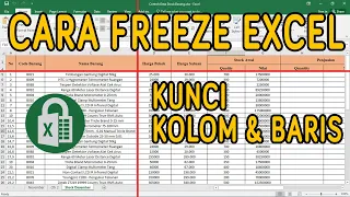 Cara Freeze Excel | Kunci Kolom dan Baris di Excel