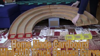 Home Made Cardboard Mini4WD Track Banked Curve