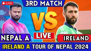 DAY 3 | Nepal A vs Ireland Cricket live | Ireland Tour Of Nepal in 2024 | Live Match Analysis