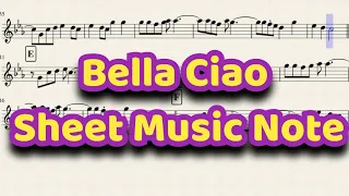 Bella Ciao _ Sheet Music   - #music_notes               Notation By: Omar ALOmari