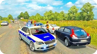 Skoda Police Driving ETS2 (Euro Truck Simulator 2)