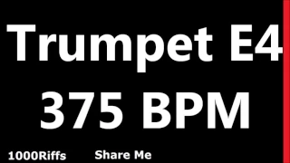 Trumpet Metronome E4 : 375 BPM : Beats Per Minute