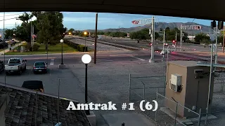 Amtrak #1 Sunset Limited (6) passing through Willcox on 07/07/2022