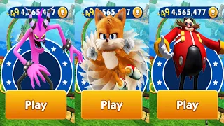 Sonic Dash - Movie Tails Unlocked and Fully Upgraded - All Characters Unlocked - Run Gameplay