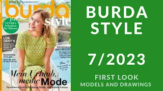 Burda Style 7/2023 – First Look | Models and Drawings