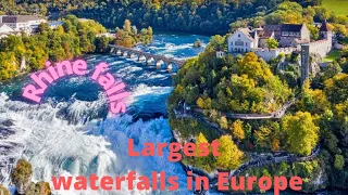 The Rhine waterfalls | Switzerland scenic beauty | Largest waterfall in Europe |Schaffhausen swiss |