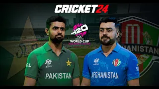 Pakistan's New Jersey AWESOME! 🤩 Pakistan vs Afghanistan T20 World Cup Warm-Up Match | Cricket 24