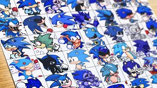 [Drawing FNF] All Sonic Mods / Different Mod of Sonic in FNF / Sonic the Hedgehog
