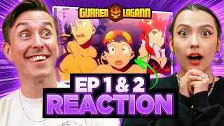 The Journey BEGINS! | Gurren Lagann Episode 1 & 2 Reaction